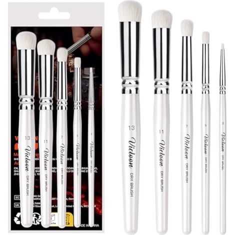 Pinceau sec pour peinture de figurines, 5 tailles, set de brossage à sec pour modèles Warhammer Citadel, pinceaux professionnels pour figurines 40K Citadel (1/5)