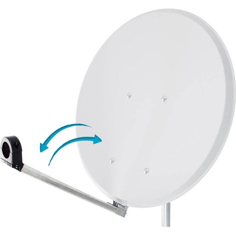 HDSAT Parabole satellite Acier Blanche 65cm Click-Clack PREMONTEE support Pliable Repliable (1/4)