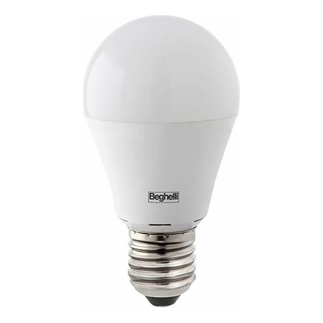 Lampadina led beghelli goccia, 9w, e27, 850 lm, luce bianca calda 3000k, beg 56960 (1/2)