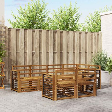 Sofagarnituren 7 pcs Natur Massivholz Akazie (1/5)