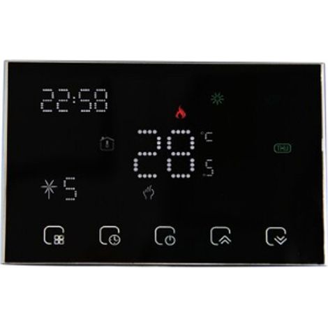Termostato WiFi Beca a Batteria BHT-8000RF-GCW  Nero (1/5)