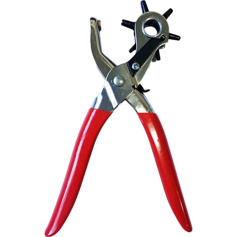 Pince à perforer pour ceintures et cuirs, outil de perforation rotatif multi-trous en acier carbone (1/5)
