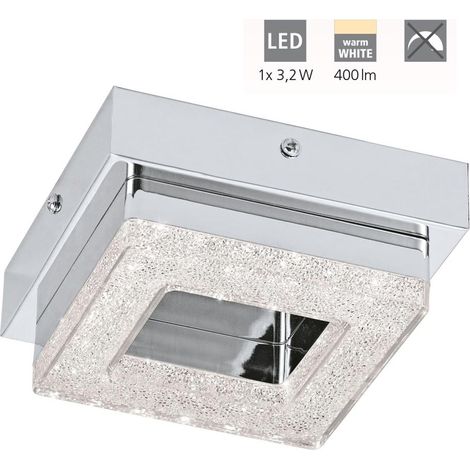 Plafoniera Moderna Fradelo Acciaio Cromo 1 Luce Led Integrato 3,2W (1/5)