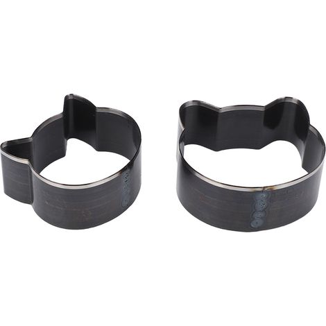Lot de 2 formes tête de chat poinçons cuir acier allié 57x57x23mm 50x50x23mm pour découpe cuir artisanat (1/5)