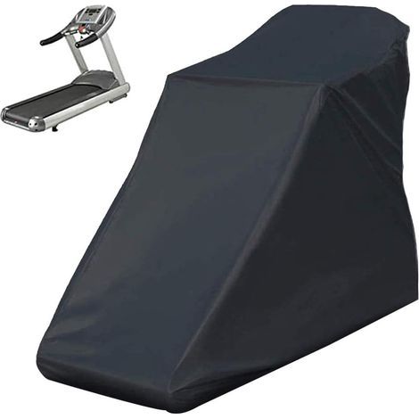 Housse de tapis roulant non pliable, housse de protection pour machine de course à pied aveCordon de serrage pour intérieur et extérieur (noir, 78 "x 37" x 59") (1/5)