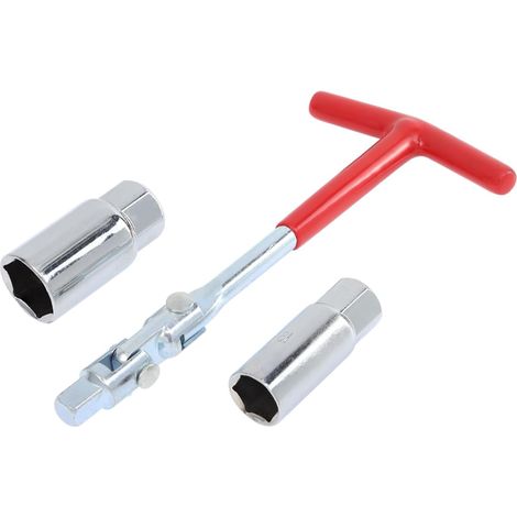 Jeu de clés universelles pour bougies d'allumage 16 mm et 21 mm - Outil de démontage et d'installation des bougies d'allumage pour motos, petits moteurs et tondeuses à gazon (1/4)
