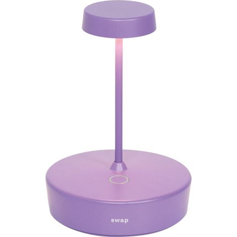 Lampe De Table Led Swap Mini Pro Lilas, Rechargeable Et Dimmable (1/2)