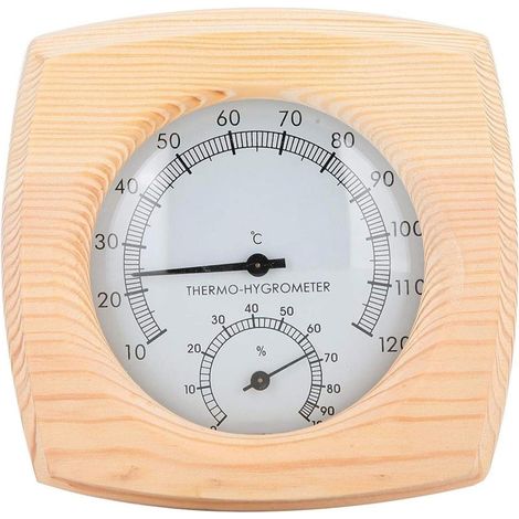 Thermomètre et Hygromètre de sauna, hygromètre numérique de salle de sauna thermomètre d'intérieur jauge d'humidité,Thermomètre hygromètre de sauna pour salle de bain de sueur Fiable et précis