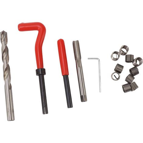 Outil de réparation de filetage automobile M6x1.0, taraud, taraud pour bougie d'allumage, kit d'outils de réparation de filetage, diamètre (1/5)