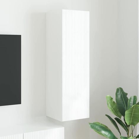 TV-Wandschrank Wandmontiert Weiß 30 x 31 x 100 cm Holzwerkstoff