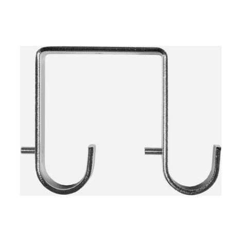 SUPPORTO DOPPIO DA SOFFITTO PER TUBO D.22MM COL.CROMO