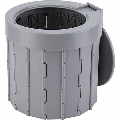 WC pliable pour caravane, pour les voyages et les embouteillages (gris 13,5245CM) (1/5)