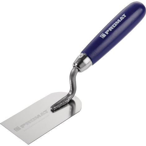 Spatola per stucco, 50mm, inox con manico in faggio VA PROMAT