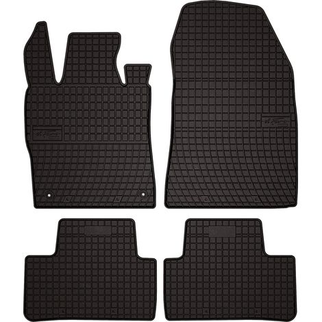Tapis de sol en caoutchouc pour : Peugeot 308 III berline, break (2021-) - noirs, sur mesure (1/5)