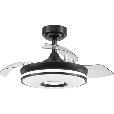 Ventilador dc dani 48w 4800lm negro 3aspas 6velocidades 91d 3000-4000-6000k remoto+memoria+temporizador (1/3)