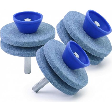 Set di 3 affilalame per tosaerba, affilalame per attrezzi da giardino, compatibile con trapani elettrici e trapani manuali. (1/5)