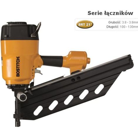 Clavadora Neumática 100-130mm BRT 21`, Bostitch BRT130-E, modelo BRT130-E, ideal para fijaciones rápidas en madera y materiales duros, alta potencia y durabilidad profesional