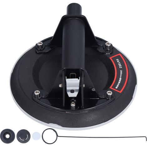 Ventouse en verre 8 pouces avec pompe manuelle détachable, durable et robuste pour soulever verre, carrelage céramique et déplacer charges lourdes. (1/5)