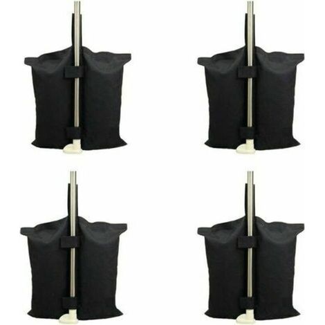Sac de lestage robuste de qualité industrielle avec coutures doubles pour auvent de tente dépliable Noir (1/4)