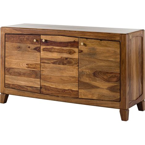 Sideboard Sheesham 140x45x80 braun lackiert ANCONA 121