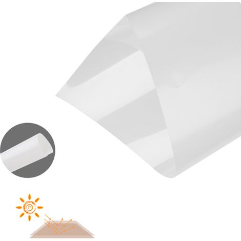 SWANEW Film di finestra effetto specchio Anti calore protezione solare Anti UV bianco.60x200CM (1/5)