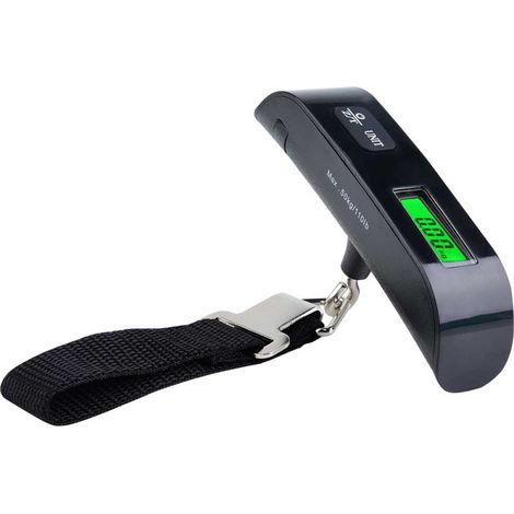Mini-tragbare Hängewaage 50 kg mit Digitalanzeige für Gepäckkran (Schwarz) - Mini-tragbare Hängewaage 50 kg mit Digitalanzeige für Gepäckkran (Schwarz) (1/5)