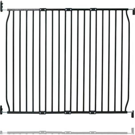 Safetots Eco Screw Fit Baby Gate, Black, 110cm - 120cm, Stair Gate for Toddler and Baby, Screw Fit Safety Barrier
