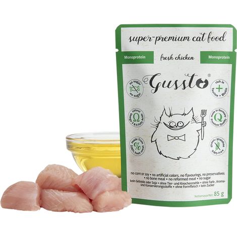 Gussto Cat Frais Sachet de 85 g - Poulet frais Poulet 85 g