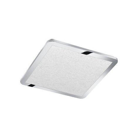 Plafoniera led quadrata bordo cromato effetto cristallo 40x40cm CESAR 656512006 (1/4)