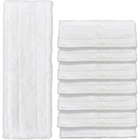 Lot de 8 Bonnette Nettoyeur Vapeur Pour Karcher Easy Fix SC2, SC3, SC4 Bonnettes Lingettes de Rechange Chiffons en Microfibre Lingettes Remplacement pour le Nettoyeur à Vapeur Serpillere Balai Vapeur (1/5)