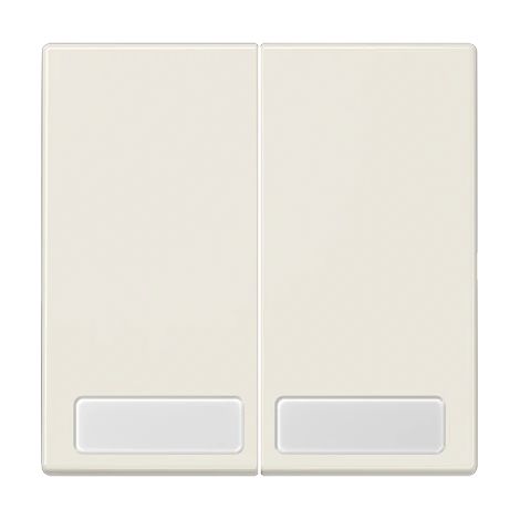 Jung Bilanciere 2 posti, con campo di scrittura, duroplastica, Serie LS, bianco LS 995 NA