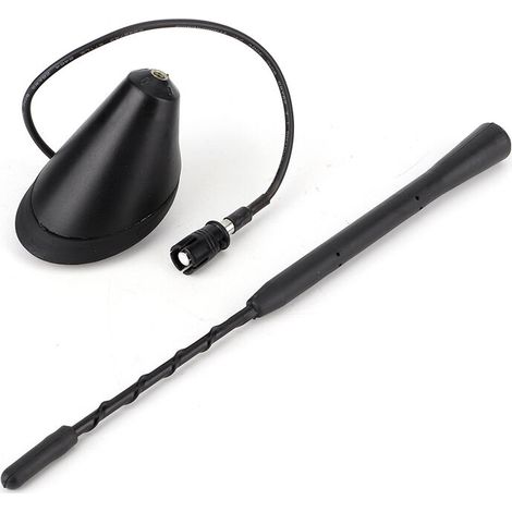 C3-Antenne, Autoantenne, universelle schwarze FM/AM-Spiralstabantenne mit Sockel
