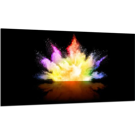 PLAQUE DE PROTECTION EN VERRE POUR CUISINIÈRE 90X52 ANTI-EXPLOSION (1/5)