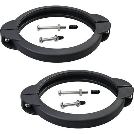 Collier de serrage de piscine de rechange SF80110-2 avec vis, compatible avec les pompes à filtre à sable Intex de 12 et 14 pouces (débit : 2 100 et 2 800 gal/h) pour piscines hors sol-Chrom (1/5)