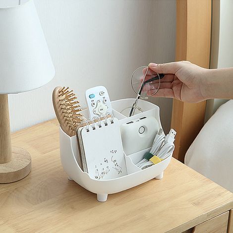 Organisateur de maquillage multi-compartiments, boîte de rangement cosmétique, présentoir à maquillage pour bureau ou maison (1/5)