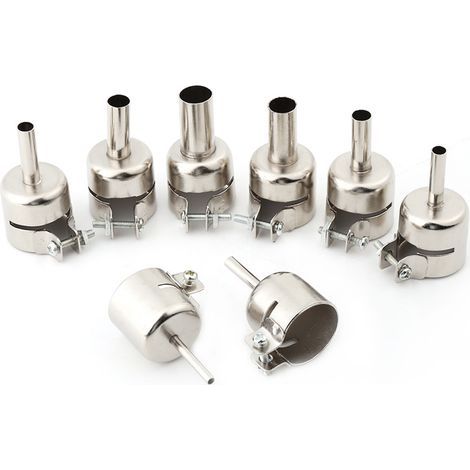 Jeu de 8 buses pour pistolet thermique, accessoires pour station de soudage à air chaud, outils de réparation (diamètres 3 à 12 mm) (1/5)