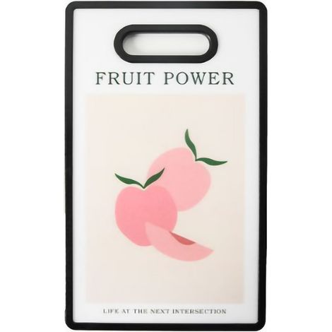 Planche à Découper en Acrylique Multifonction, Facile à Nettoyer pour Fruits et Aliments Bébé, Cuisine Maison, Modèle Carré Pêche