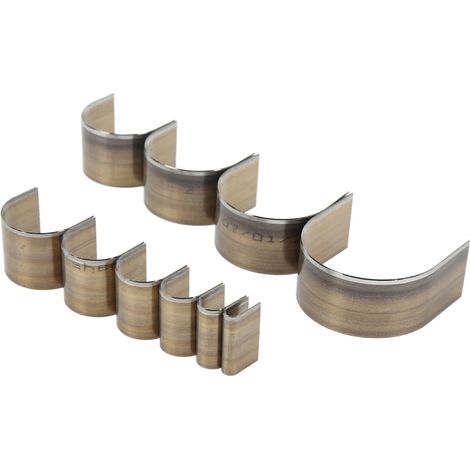 Ensemble de 10 moules semi-circulaires pour le poinçonnage du cuir, moules de découpe du cuir à faire soi-même (5-50 mm) (1/5)