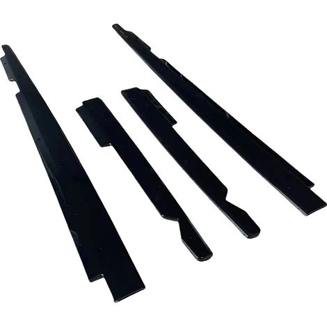 Faldones laterales, ABS de alta calidad, juego de 4 piezas, compatible con coupé deportivo premium (2005-2013), diseño de fácil instalación, acabado en negro brillante. (1/5)