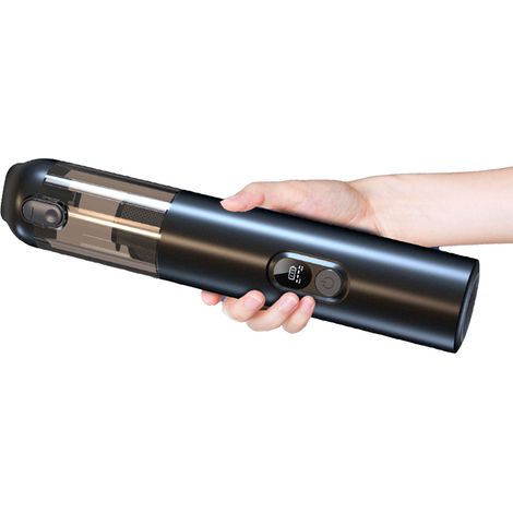 Aspirateur portable sans fil 4 en 1 voiture rechargeable 14000PA aspiration puissante moteur sans balais 60000RPM pour maison animal bureau noir (1/4)