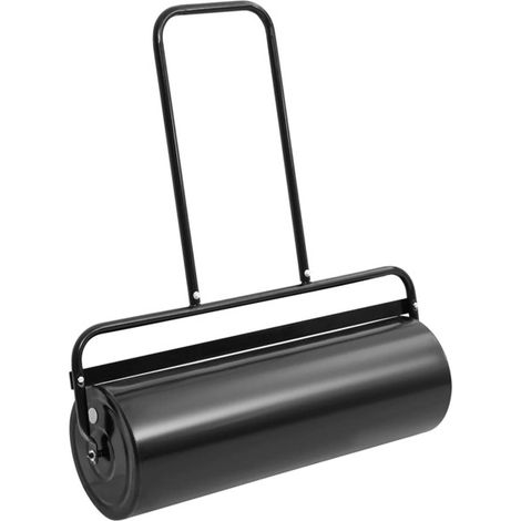 Rullo da giardino con manico – nero – 63 cm – in ferro e acciaio (1/5)