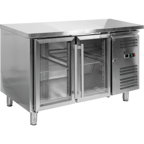 Comptoir réfrigéré à 2 portes, plage de température -2 à +8 °C, 215 W, 282 L (1/5)