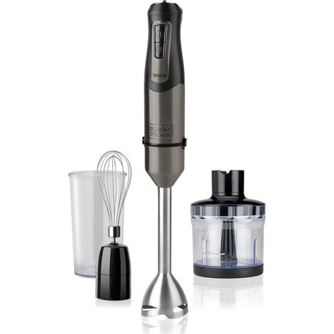 Mixeur plongeant 1000w noir - Black+decker - BXHBA1000E (1/5)