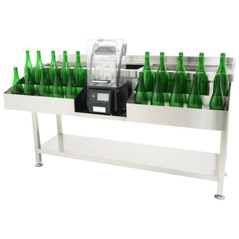 Comptoir de bar 1600 mm avec évier central - Combisteel (1/5)