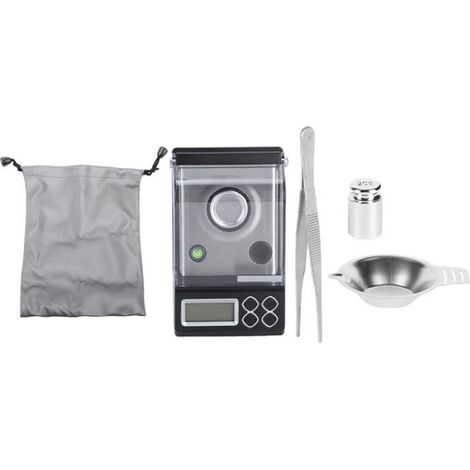 Balance Électronique - Précision 0.001 G - Capacité 30 G - Pour Bijoux Et Cuisine - 1 Pièce (1/5)