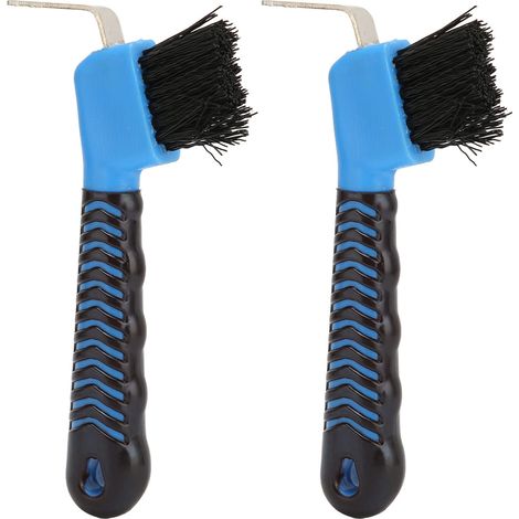 Set di 2 spazzole per zoccoli di cavallo – doppio uso – strumenti di pulizia