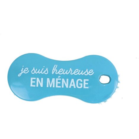 Brosse de ménage multiusage décapante à message