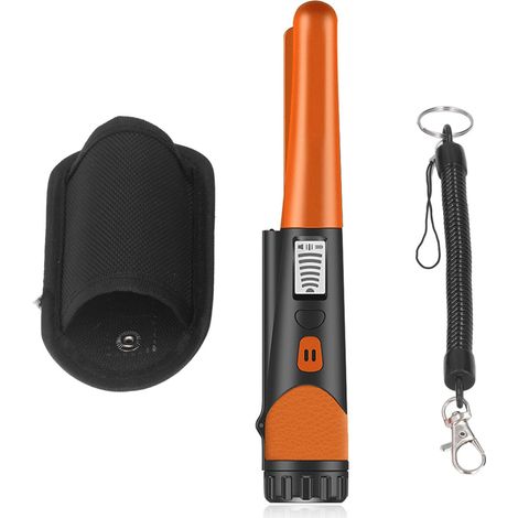Détecteur de métaux professionnel haute sensibilité, portable, avec écran LCD et fonction lampe torche. (1/5)