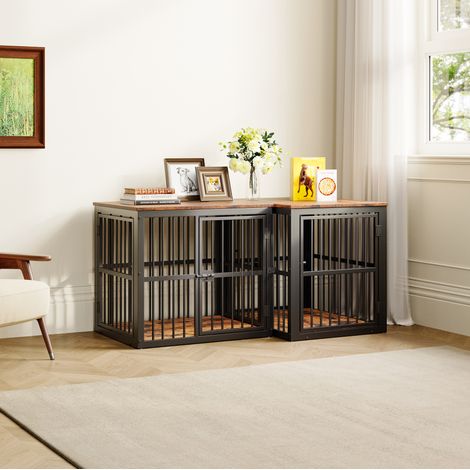 Mobile gabbia per cane a 3 porte con piano impermeabile 68,4 x 53 x 61 cm (1/5)