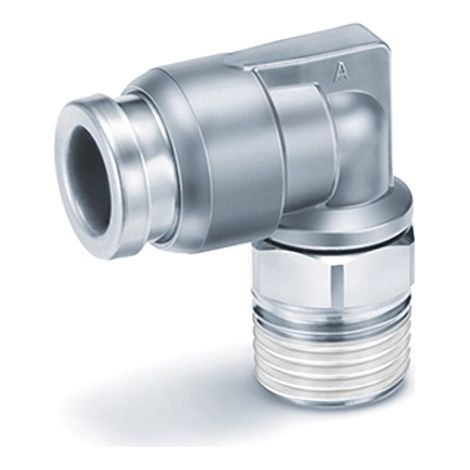 Équerre mâle SMC KQB2 vers Enfichable 6 mm G 1/4 ( Prix pour 1 )